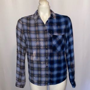 *CUSTOM DYED HALF/HALF DESIGN BUTTON DOWN